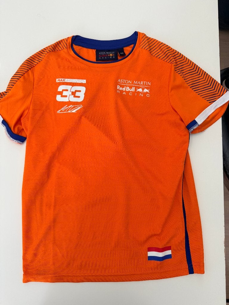 Max Verstappen Red Bull racing T-shirt maat 152, Jongen of Meisje, Red Bull Racing, Ophalen of Verzenden, Zo goed als nieuw