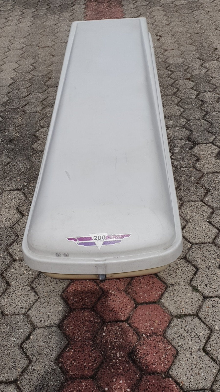 Hapro Dakkoffer met Thule Dakdragers. afsluitbaar..max 50 kg, Ophalen, Gebruikt