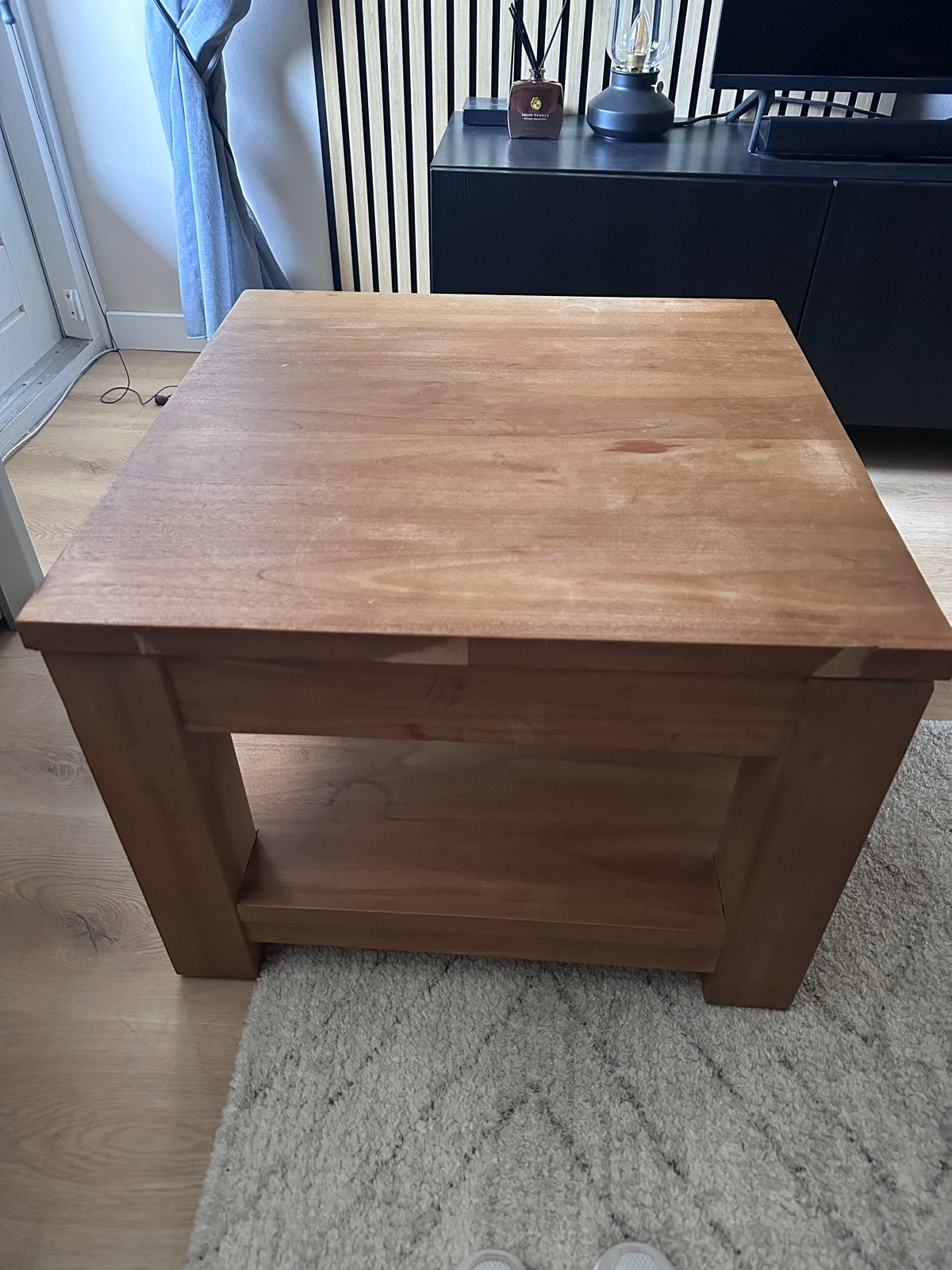 Massief houten bijzettafel - Gratis af te halen, Ophalen, Minder dan 45 cm, Minder dan 55 cm, Gebruikt