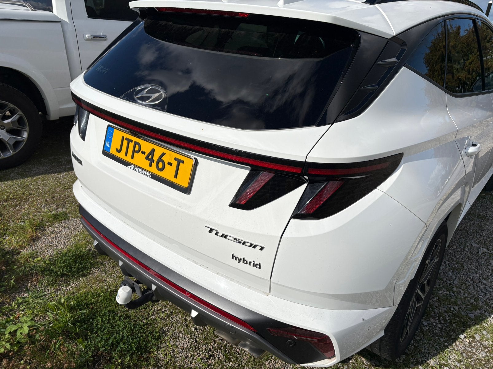 Hyundai Tucson 1.6 T-gdi HEV 230pk Aut. 2022 Wit, Auto's, Zwart, 4 cilinders, 179 pk, Alcantara