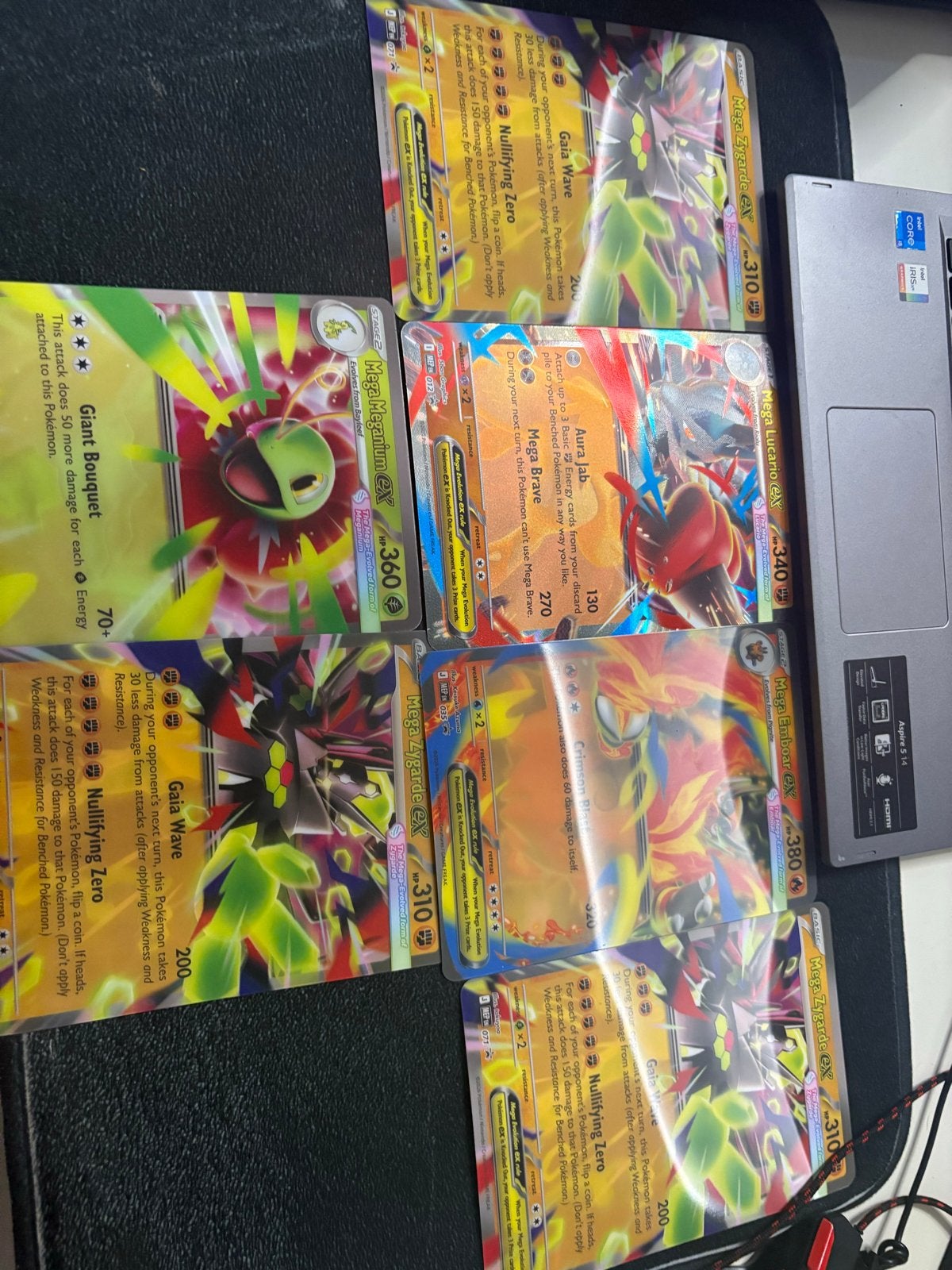 Pokémon Kaarten Mega EX Collectie - Zygarde, Meganium, Lucar, Ophalen of Verzenden, Gebruikt, Meerdere kaarten