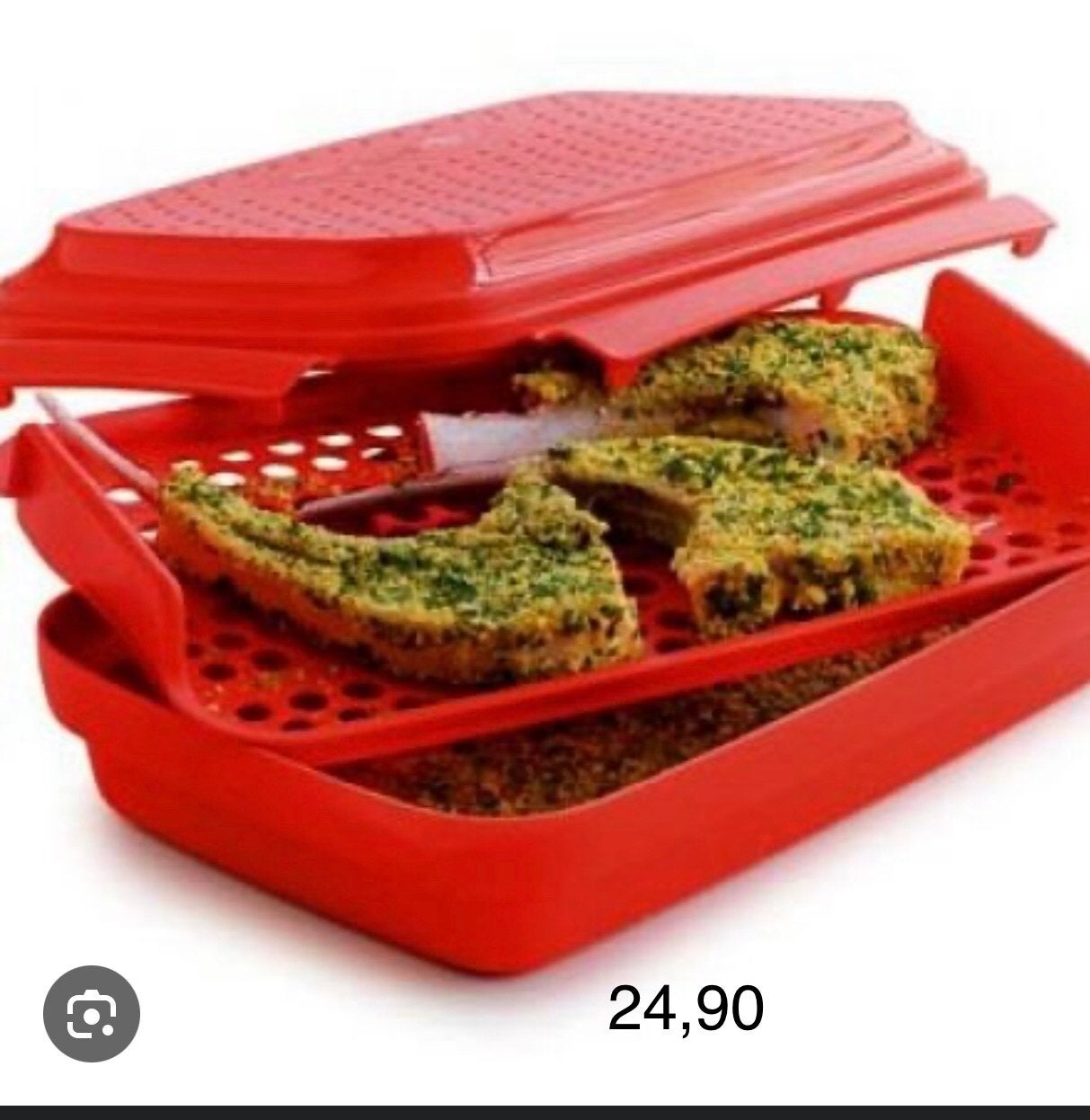 Tupperware splinternieuwe Click & Shake paneerdoos, Ophalen of Verzenden, Nieuw, Rood, Overige typen
