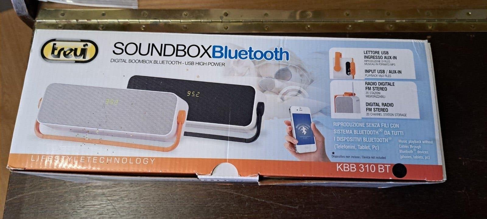 Soundbox  Bluetooth  trevi, Ophalen of Verzenden, Nieuw