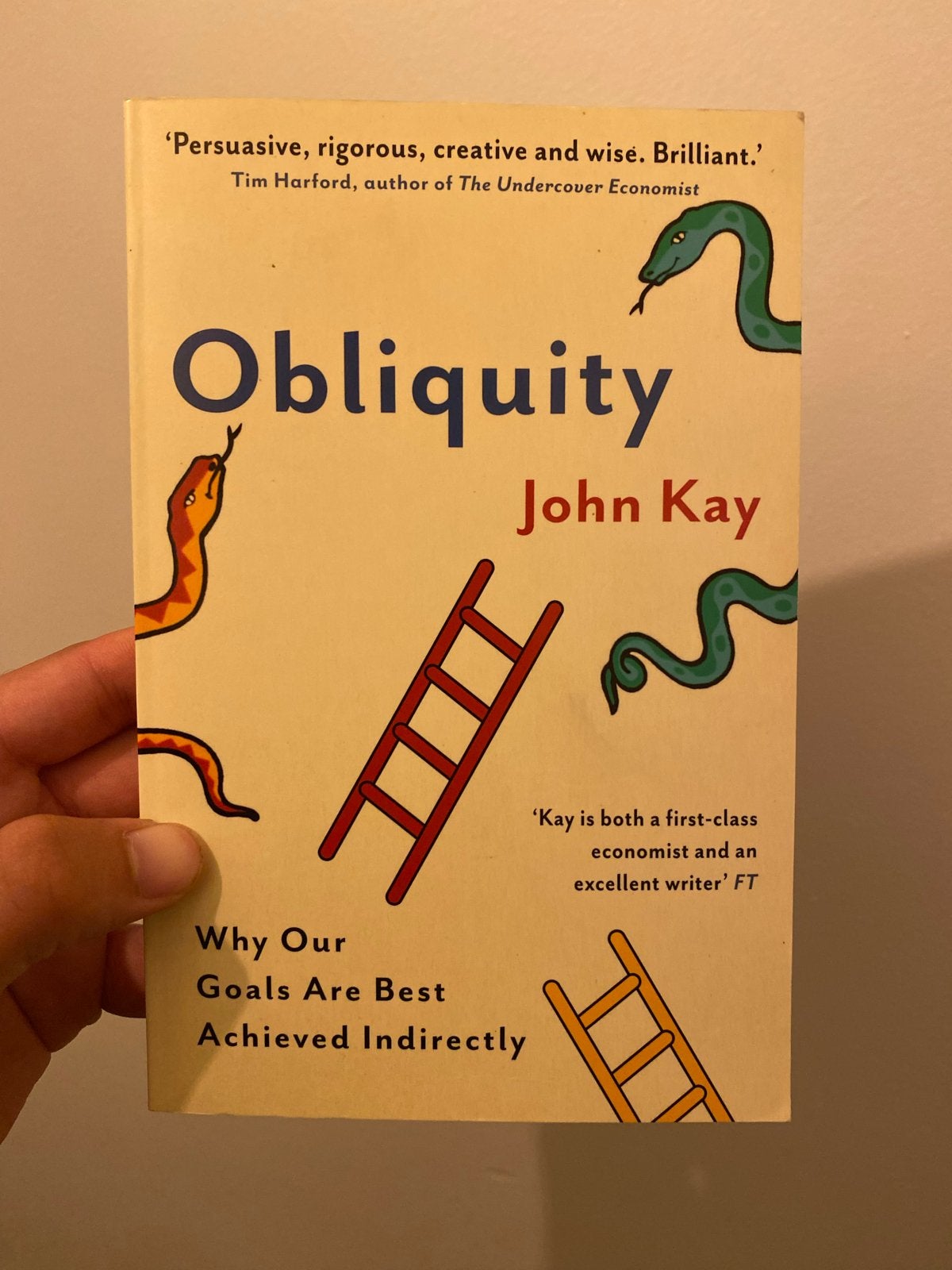 Obliquity - John Kay - Boek over indirecte doelen, Ophalen of Verzenden, Gelezen, Europa overig