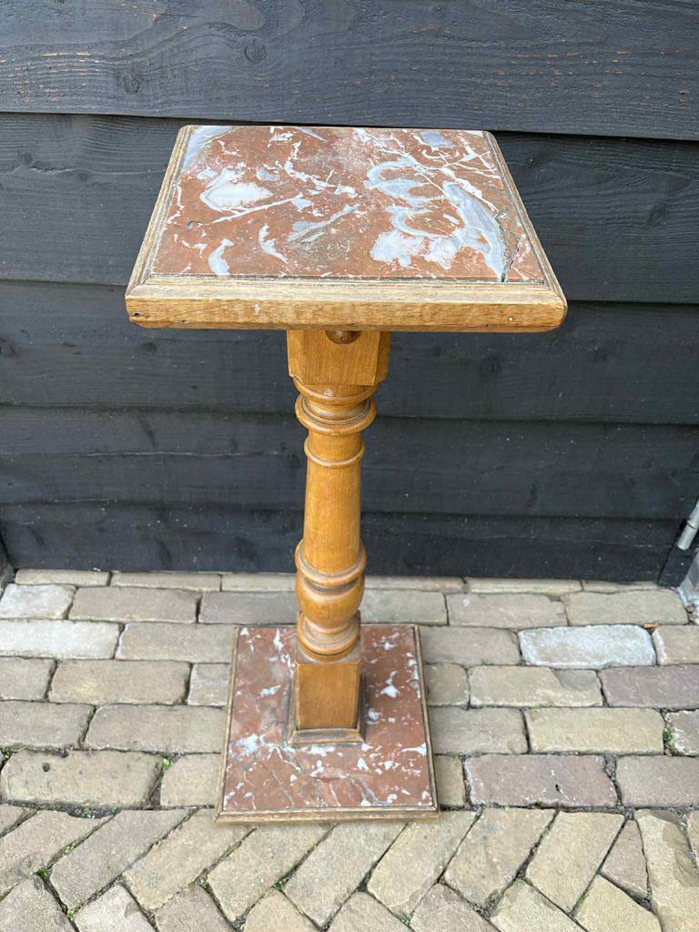 Antieke Zuil met Marmeren Voet, Ophalen
