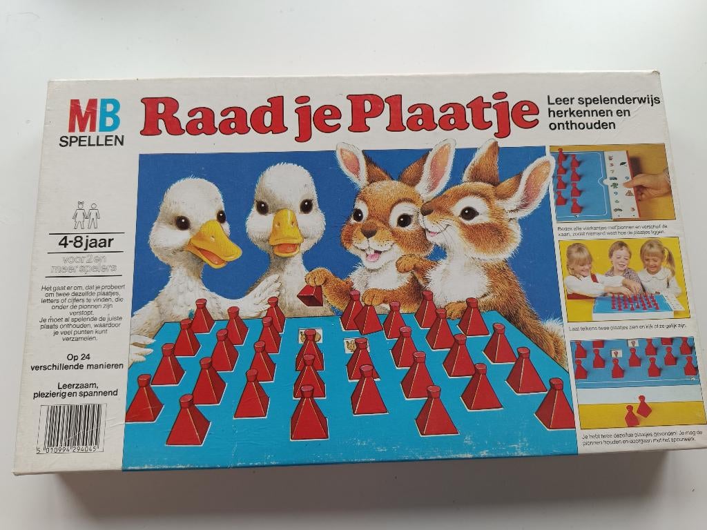 Raad je plaatje (memory spel), Ophalen, Gebruikt