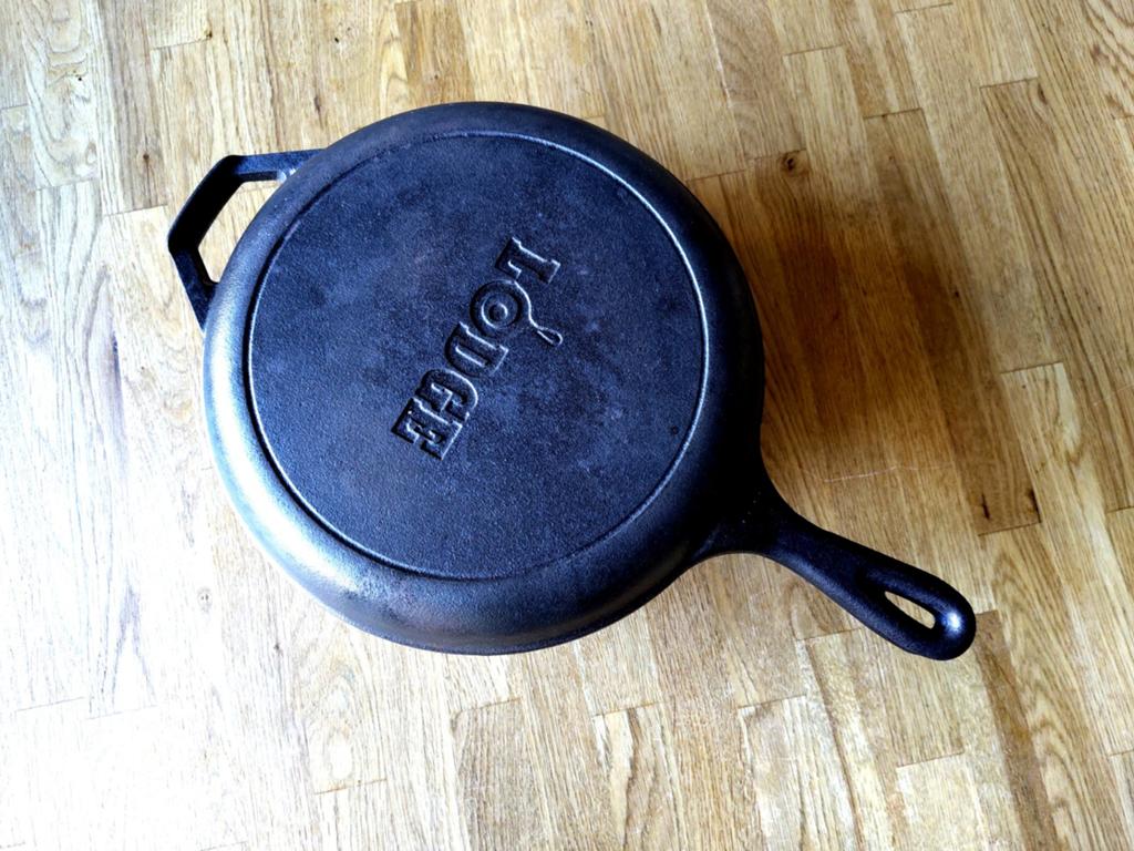 Lodge gietijzeren pan Combo Cooker Set - 26cm, Ophalen, Gietijzer, Pannenset, Zo goed als nieuw