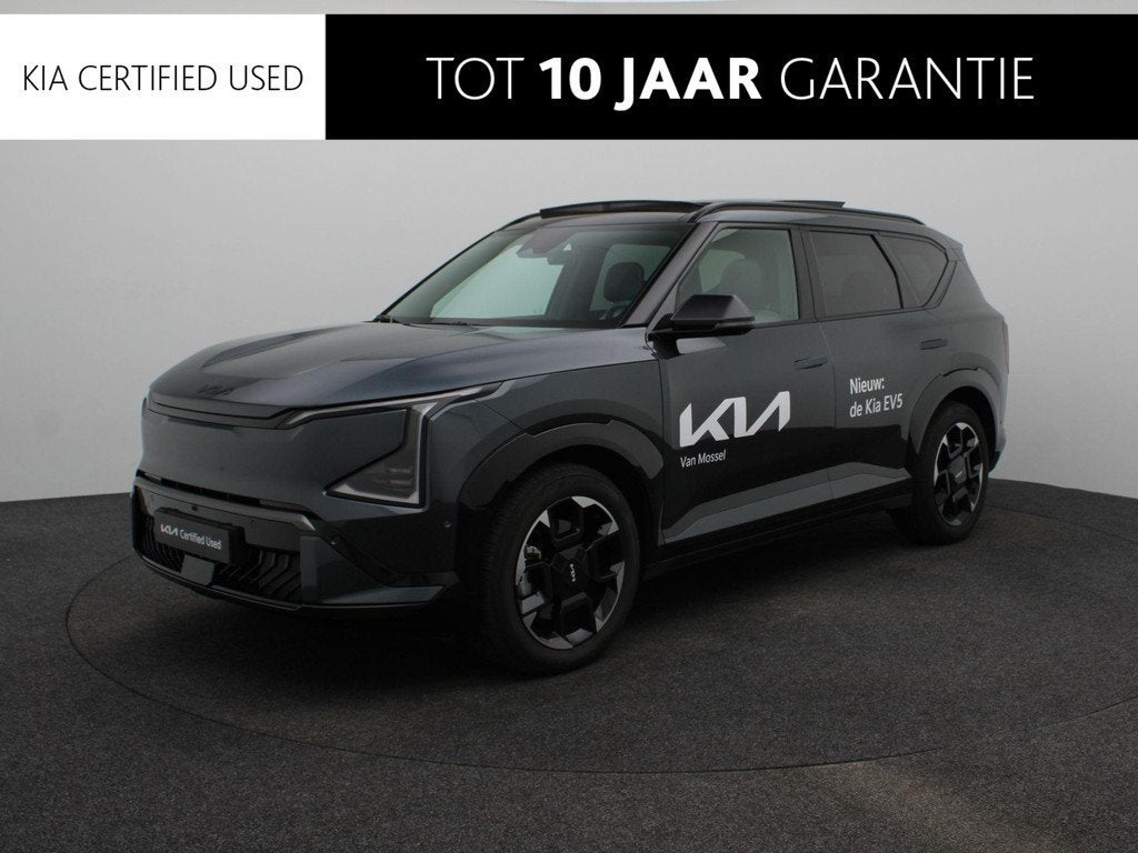 Kia EV5 GT-PlusLine 81.4 kWh Warmtepomp | Head-Up | Open Dak, Auto's, Kia, SUV of Terreinwagen, Zilver of Grijs, EV5, 750 kg