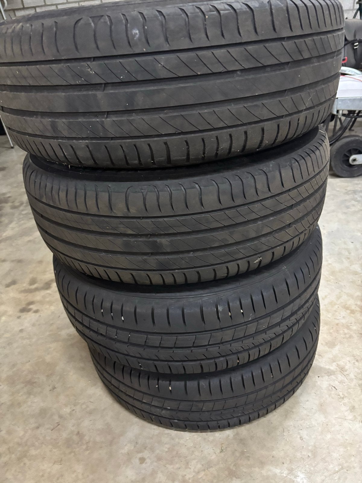 Set van 4 gebruikte velgen met banden, Ophalen, Gebruikt, 15 inch, Banden en Velgen