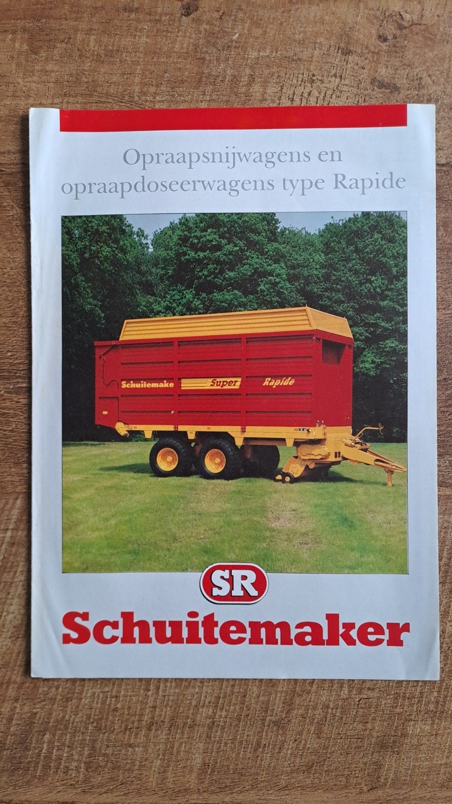 folder Schuitemaker Rapide opraapsnijwagen opraapdoseerwagen, Ophalen of Verzenden, Gelezen, Folder