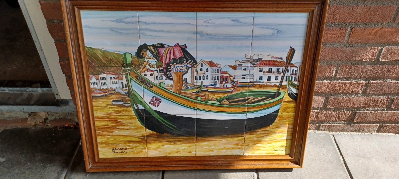 Portugal tegelpaneel tegel plateau Portugees origineel, Antiek en Kunst, Ophalen