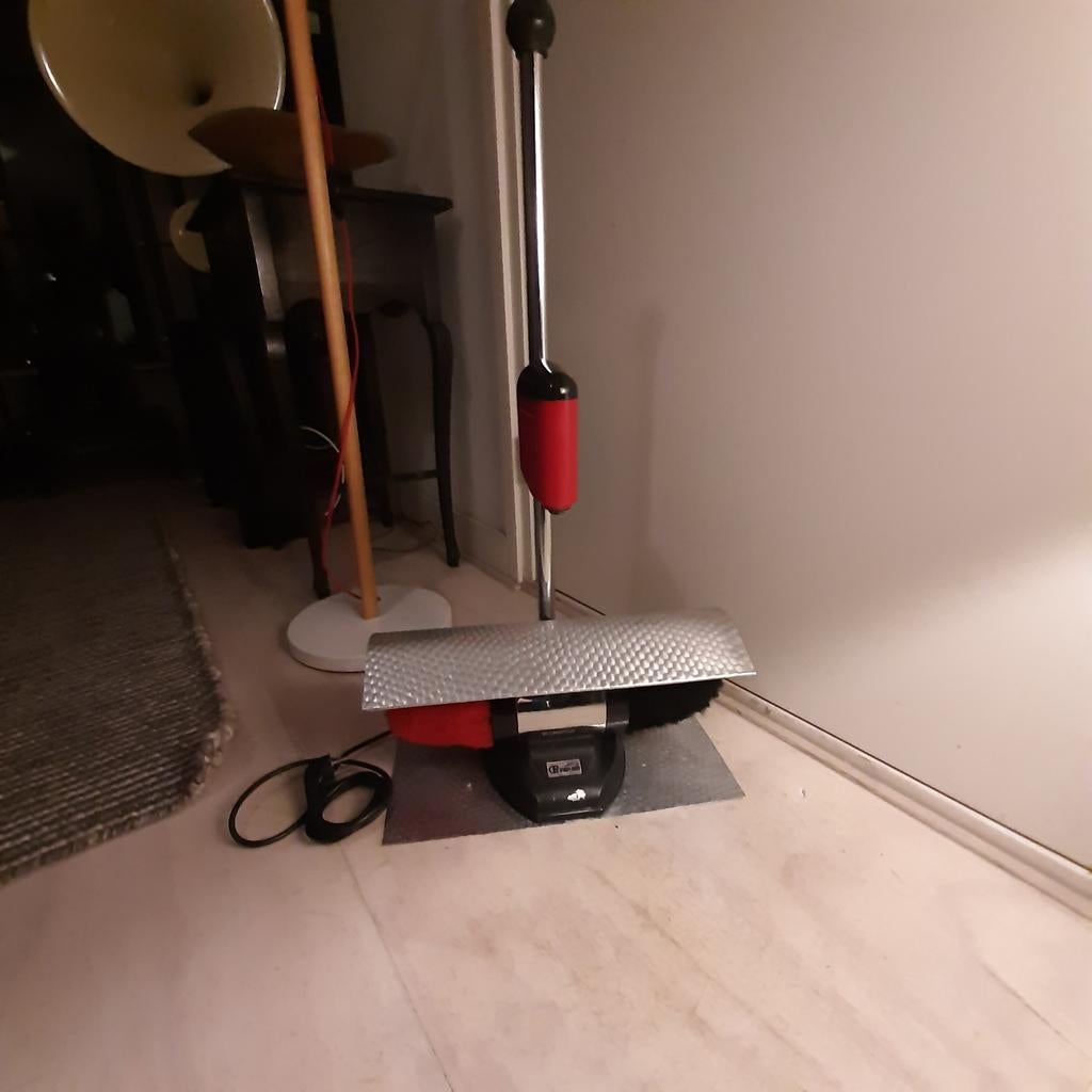 Schoenpoets machine, 100 liter of meer, Ophalen, Transportkar
