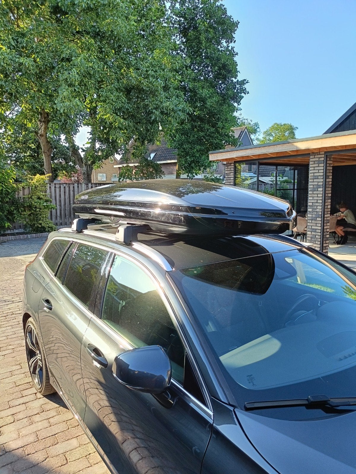 Volvo Dakkoffer-Thule - Zwart - Lichte gebruikssporen, Auto diversen, Dakkoffers, Ophalen, Gebruikt