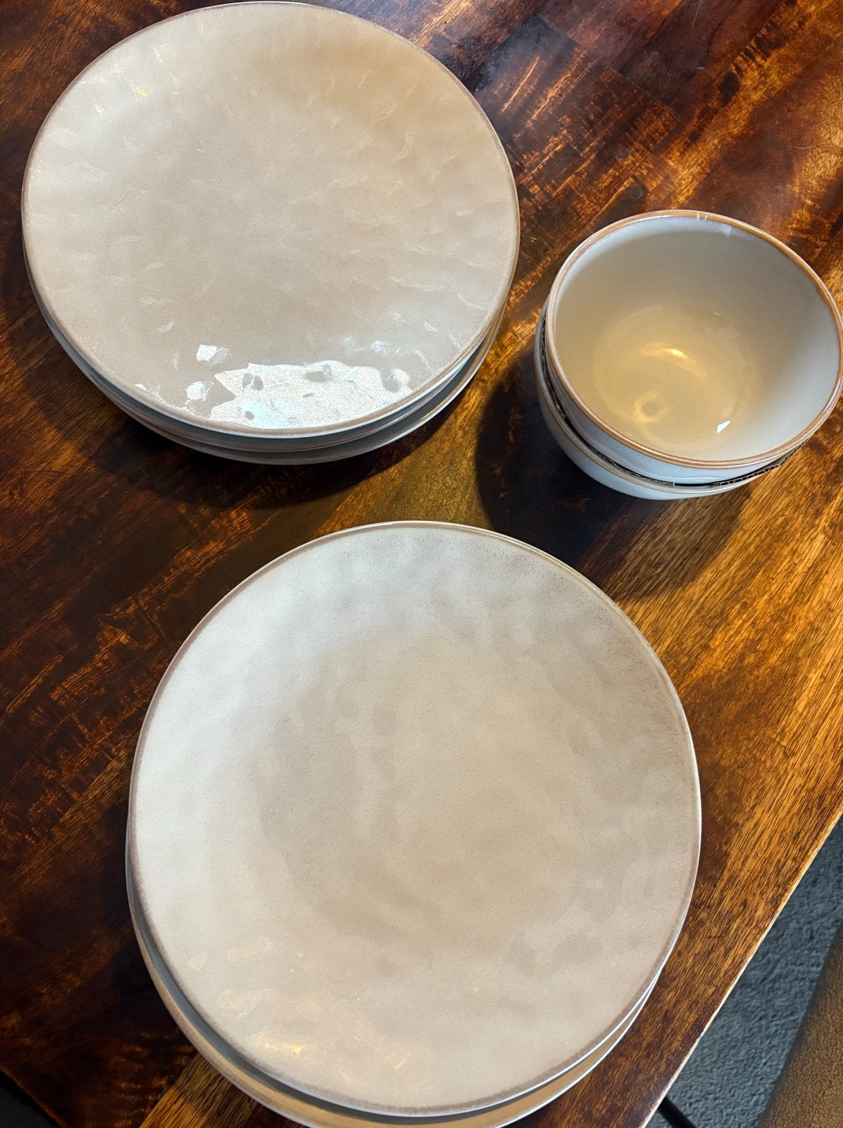 Home Creation Servies 6 x diner borden - Aardewerk, Ophalen of Verzenden, Zo goed als nieuw, Aardewerk, Compleet servies