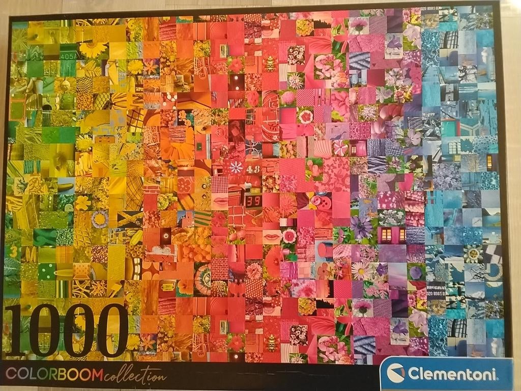 Clementoni legpuzzel fantasie 1000st Colorboom, Hobby en Vrije tijd, Denksport en Puzzels, Ophalen, 500 t/m 1500 stukjes, Zo goed als nieuw