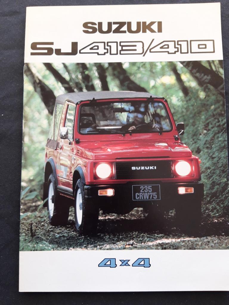 folder Suzuki SJ413 / SJ410 – Nederlands, Ophalen of Verzenden, Overige merken, Suzuki, Zo goed als nieuw