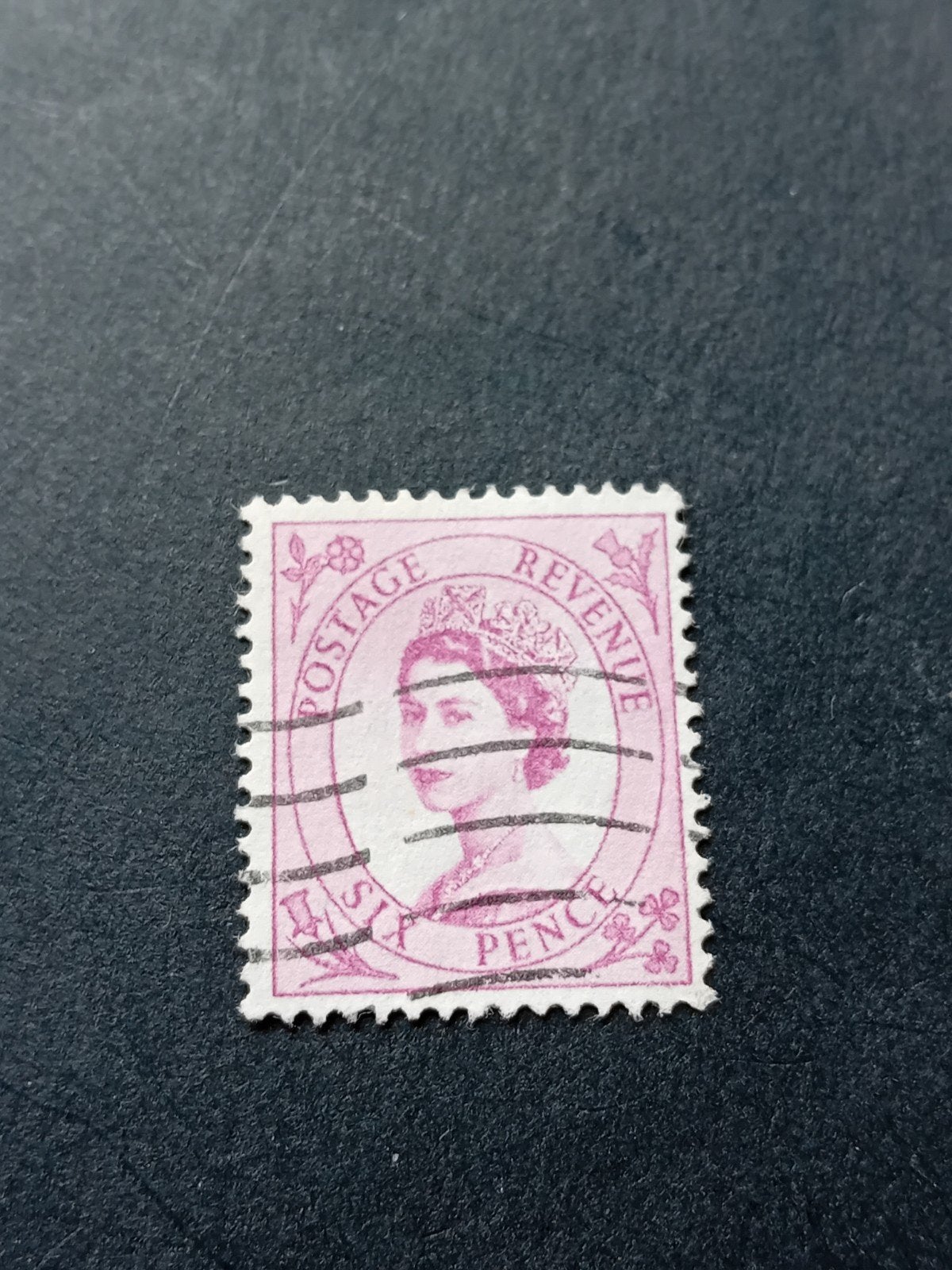Gestempelde postzegel Elizabeth II - Six Pence, Ophalen of Verzenden