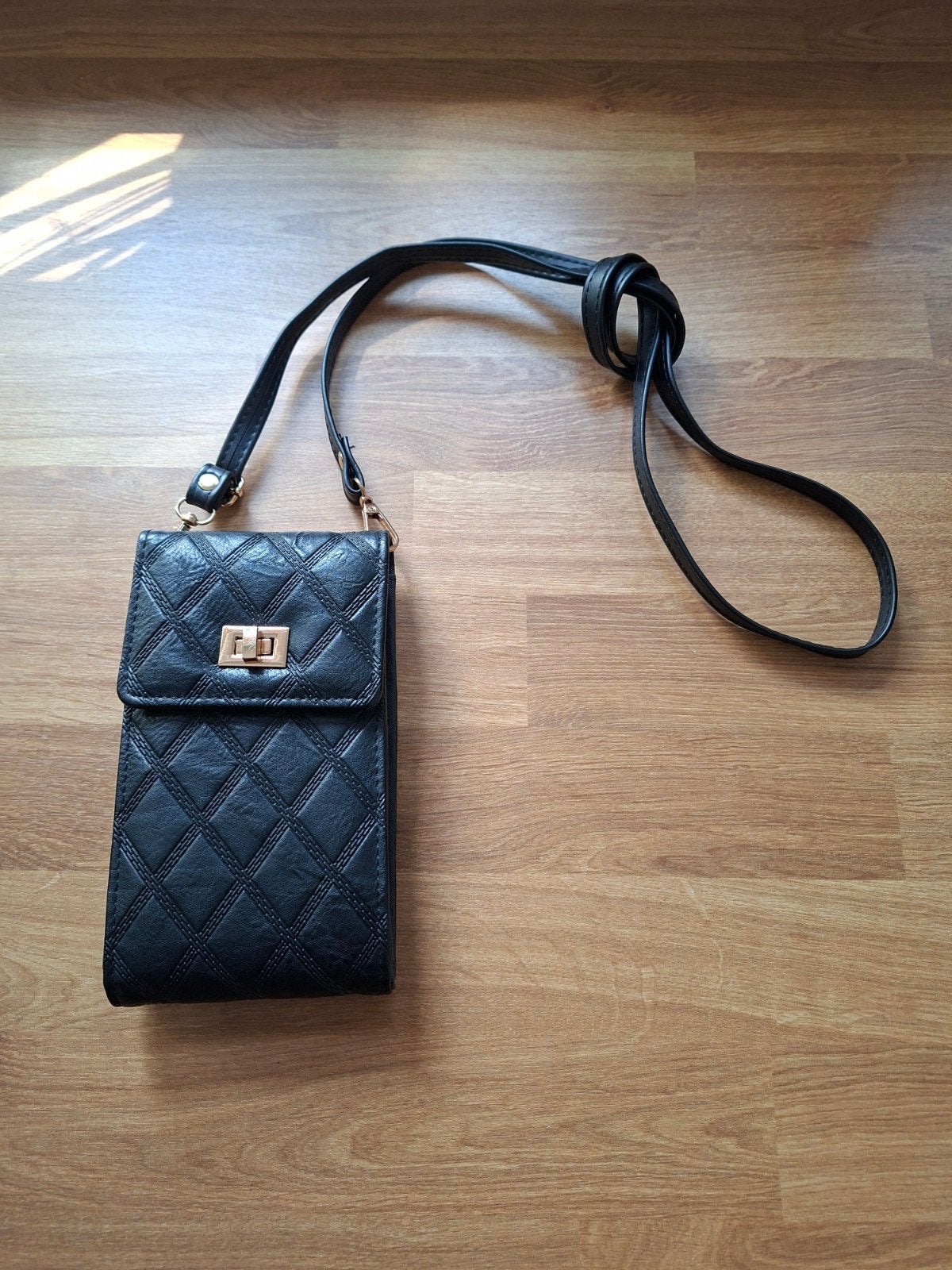 Nieuw: crossbody telefoon en portemonnee tasje zwart, Ophalen of Verzenden, Nieuw, Zwart, Overige typen