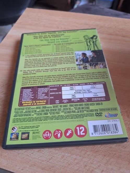 Dvd sideways h, Vanaf 12 jaar, Ophalen of Verzenden, Zo goed als nieuw, Romantische komedie