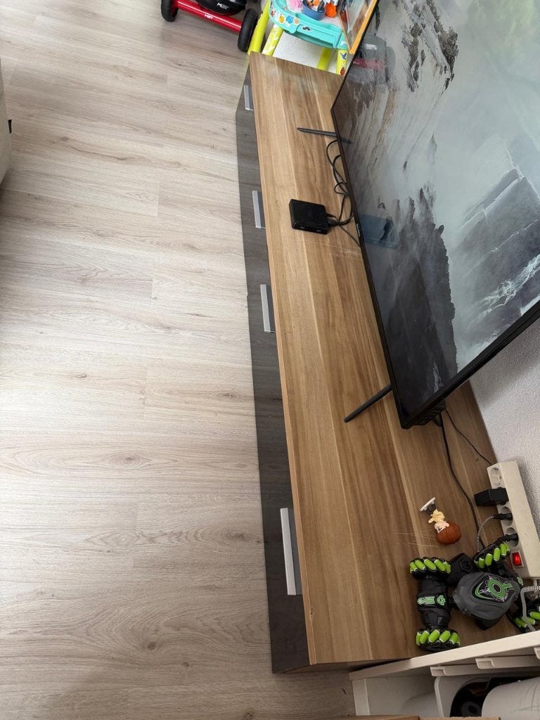 55 UHD LED TV + tv meubels, Ophalen, Gebruikt