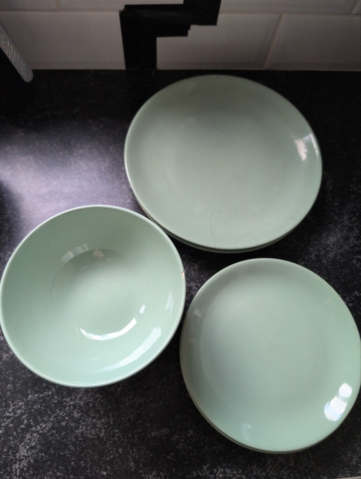 servies borden en schaaltjes Ikea, Ophalen, Aardewerk, Overige stijlen, Bord(en)