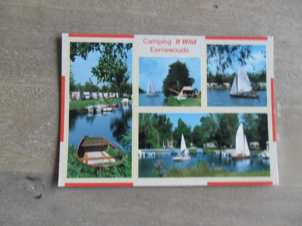 Eernewoude, camping It Wiid, boten, Verzenden, 1980 tot heden, Gelopen