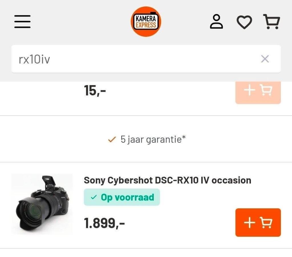 Foto 9 van Zo goed als splinternieuw - Sony RX10 IV Bridgecamera