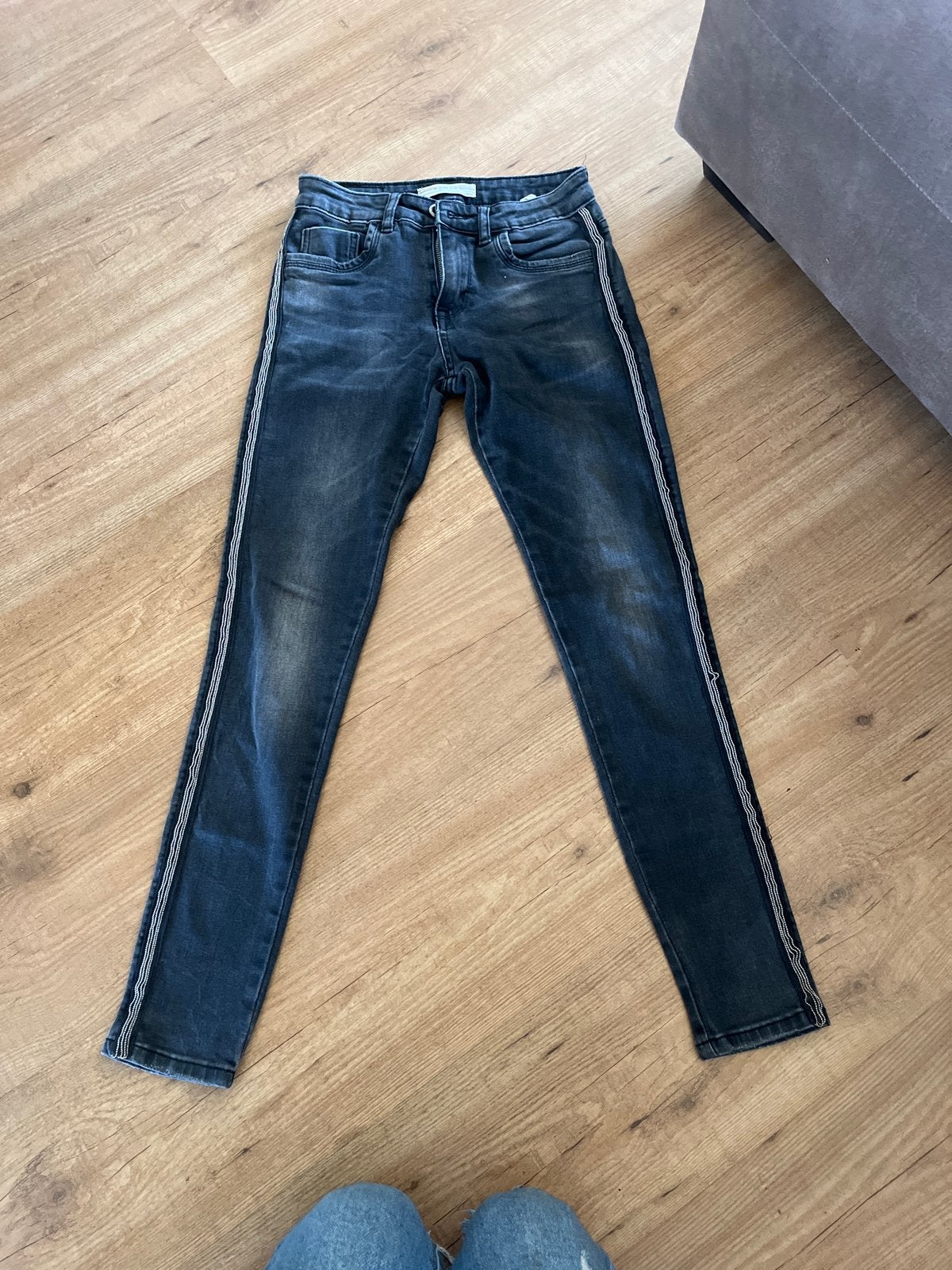 Redial Jeans met streep aan de zijkant, Ophalen of Verzenden, Gedragen, Zwart, W27 (confectie 34) of kleiner