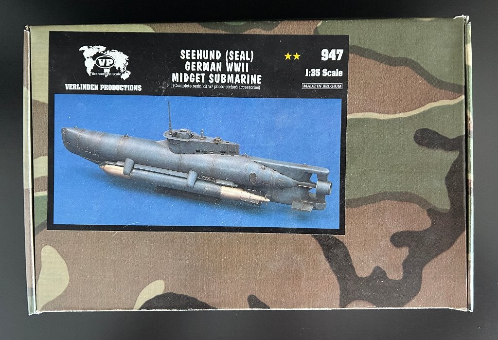 Verlinden SEEHUND/German Submarine WWII 1/35 Kit, Verzenden, Nieuw, 1:32 tot 1:50, Overige merken