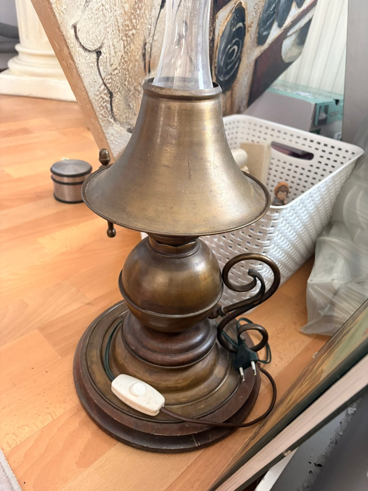 Olielamp, Ophalen