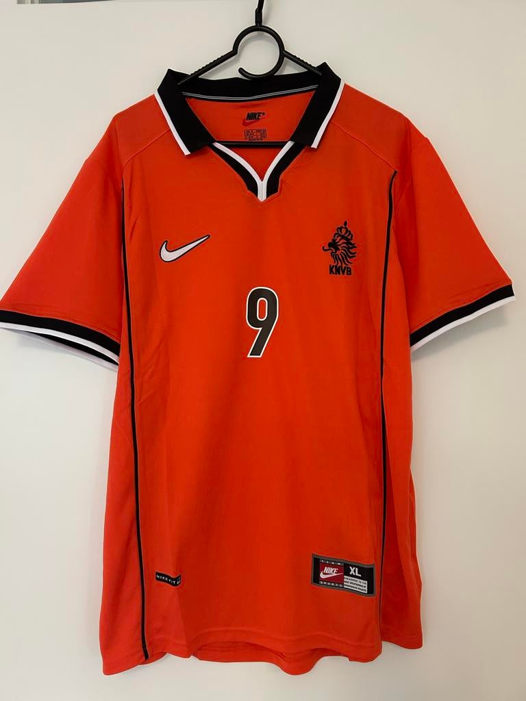 Nederlands Elftal Shirt 1998 Kluivert 9 Maat XL, Sport en Fitness, Voetbal, Maat XL, Ophalen of Verzenden, Zo goed als nieuw, Shirt