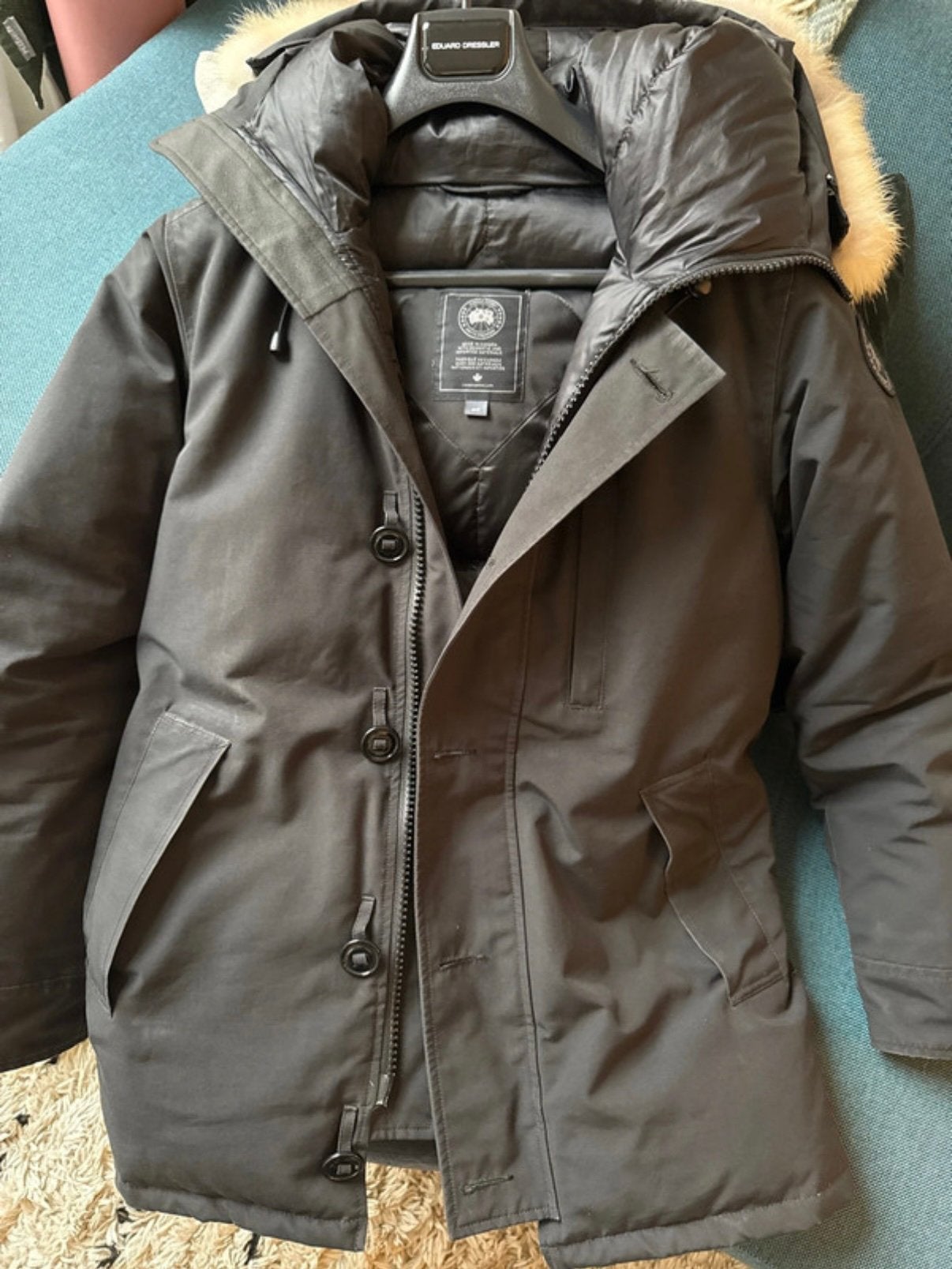 Canada Goose Chateau Parka Black Label, Ophalen of Verzenden, Gedragen, Maat 46 (S) of kleiner, Zwart