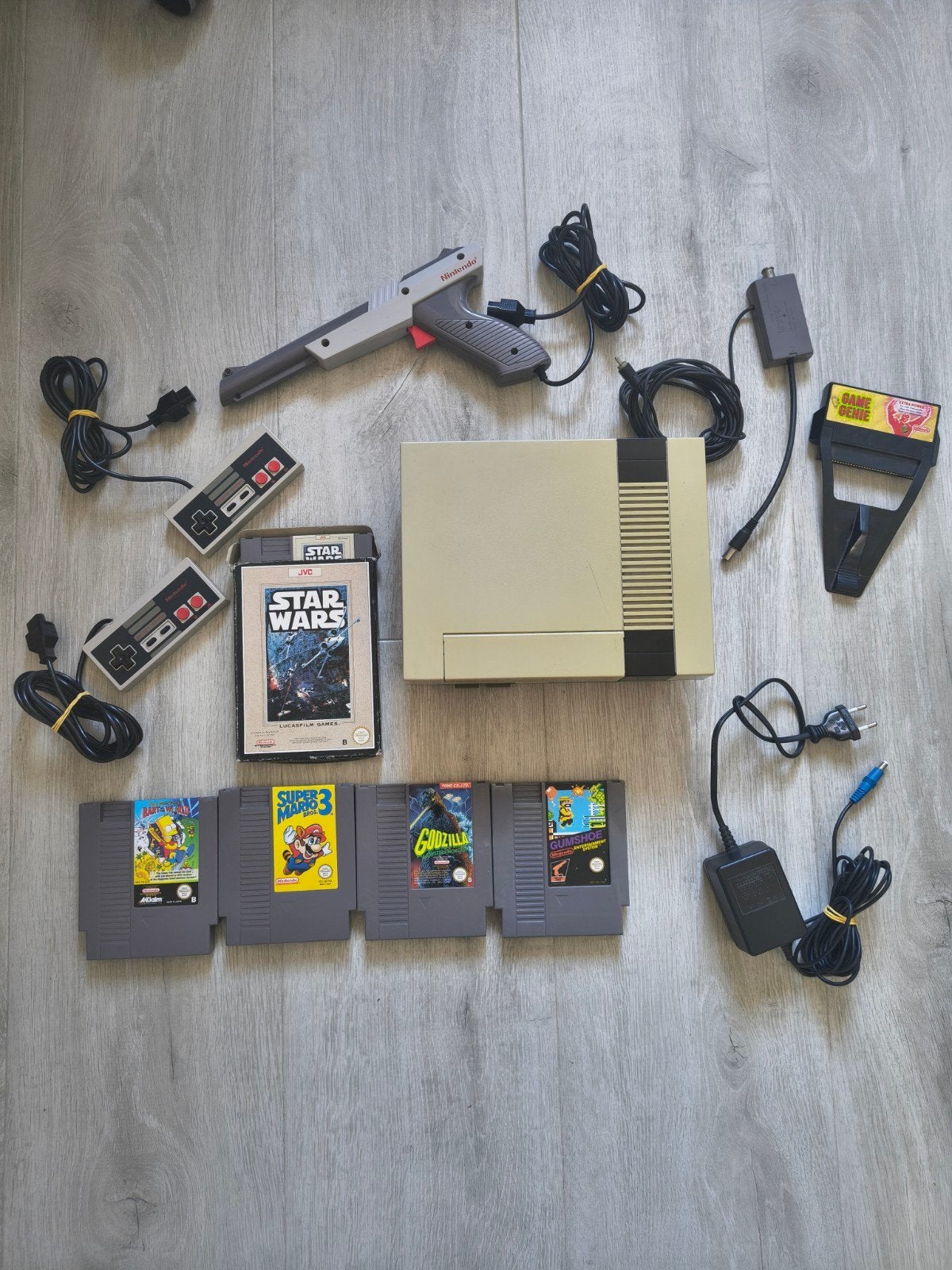 Complete Nintendo NES set, Spelcomputers en Games, Spelcomputers | Nintendo NES, Ophalen of Verzenden, Met 2 controllers