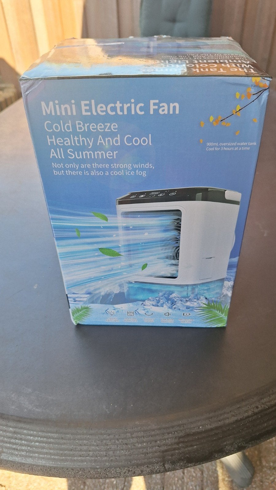 Draagbare Mini Airco met dubbele verneveling, Ophalen of Verzenden, Nieuw, Tafelventilator