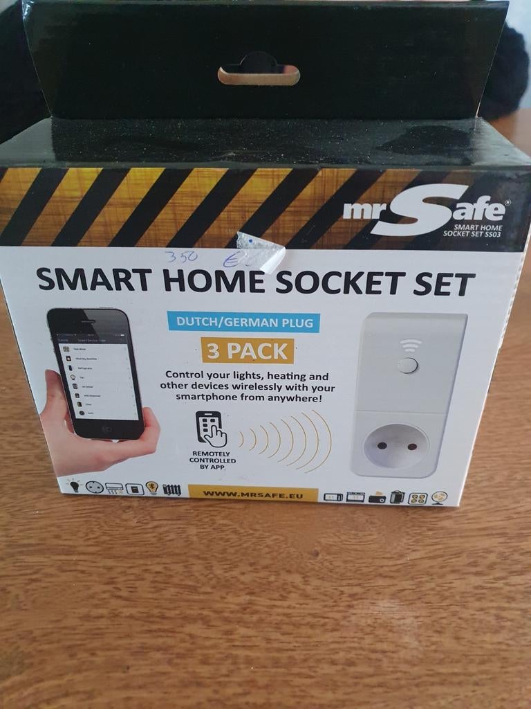 Nieuwe Mr. Safe Smart Home Socket Set (3 stuks), Ophalen of Verzenden, Nieuw