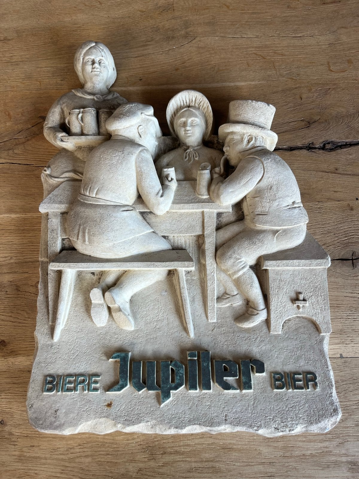 Vintage Jupiler Bier Reclamebord - Decoratief, Reclamebord, Gebruikt, Ophalen of Verzenden, X