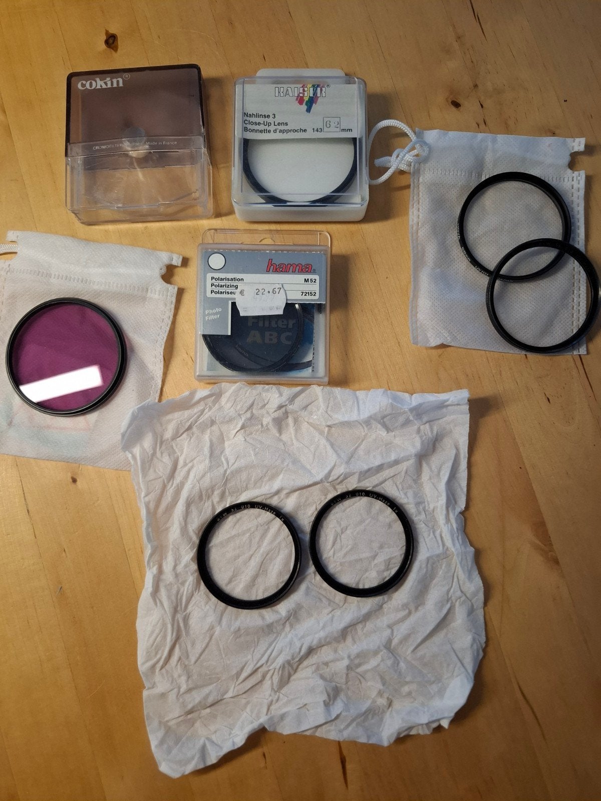 Hama, Cokin, Raistar Polaroid Hoya B&W filters, Met schroefdraad, B+W, Nieuw, 50 tot 60 mm