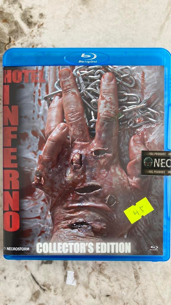 Hotel inferno blu ray horror, Cd's en Dvd's, Blu-ray, Ophalen of Verzenden, Nieuw in verpakking, Horror