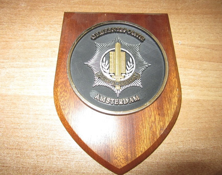Wapenschild Gemeentepolitie Amsterdam, Verzenden, Overige soorten, Nederland, Overige typen