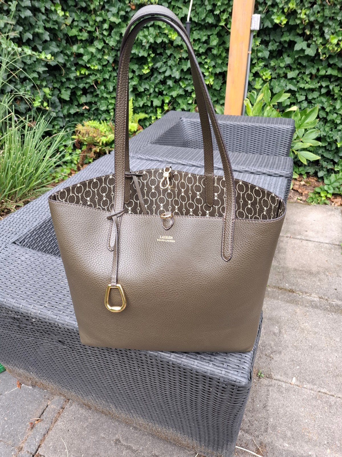 Ralph lauren tas mosgroen, Ophalen of Verzenden, Groen, Shopper