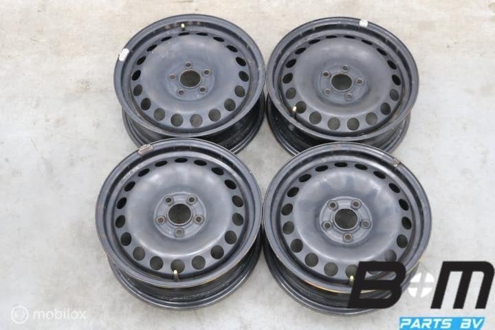Org 15 inch stalen velgen VW Polo 2G / A1 GB 2Q0601027J, Auto-onderdelen, Gebruikt, 15 inch, Velg(en), Personenwagen