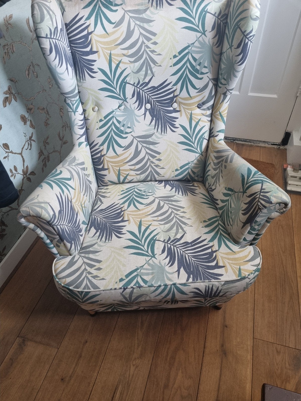 Ikea fauteuil strandmon., Huis en Inrichting, Fauteuils, Ophalen, Gebruikt, 75 tot 100 cm, Stof
