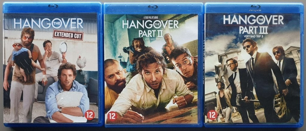 The Hangover Trilogy - Nederlandse uitgaves, Cd's en Dvd's, Blu-ray, Engels, Verzenden, Info@warnerbros.com, Zo goed als nieuw
