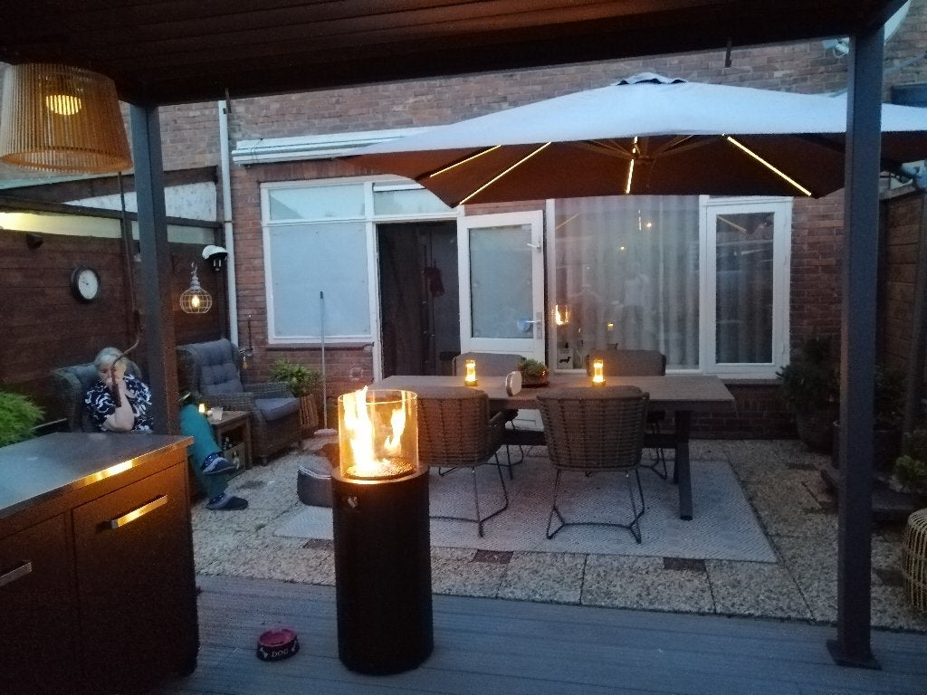 Rookvrije vuurhaard op gas + beschermhoes, Ophalen