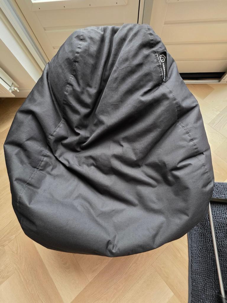 Stoere zitzak van casacomfy nauwelijks gebruikt, Huis en Inrichting, Zitzakken, Ophalen, Zo goed als nieuw, Zwart