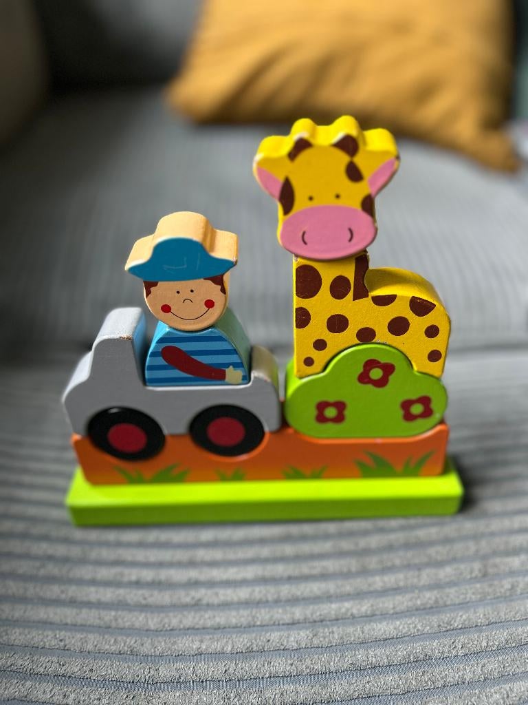 Viga houten magneetpuzzel, Ophalen of Verzenden, Minder dan 10 stukjes, Zo goed als nieuw