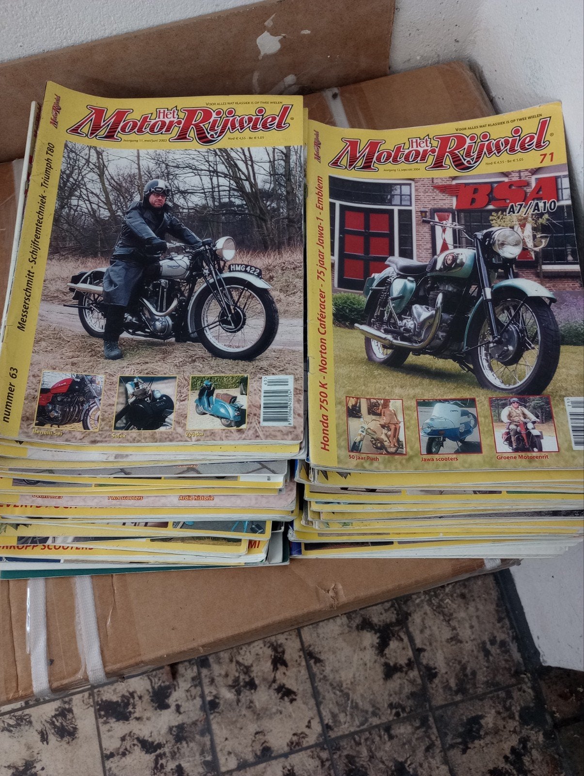 Klassieke motor tijdschriften, Ophalen of Verzenden, Gelezen