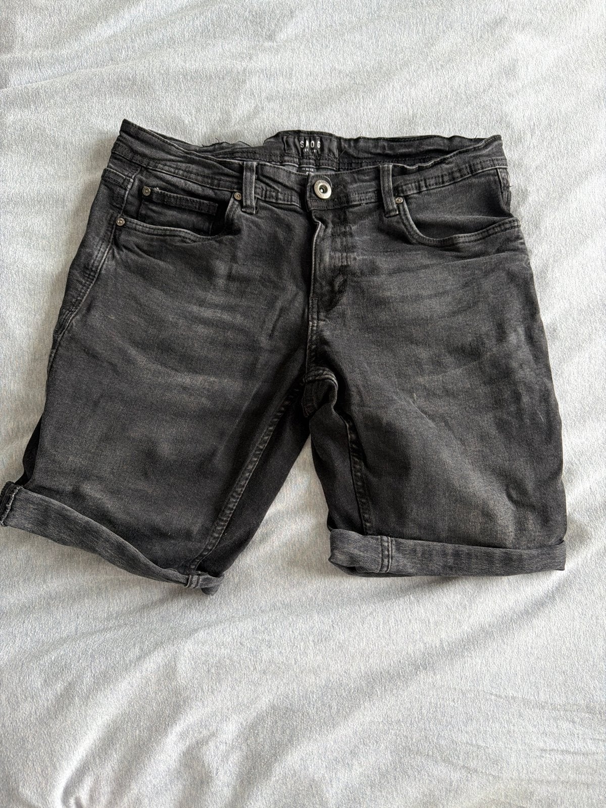 Smog spijkerbroek shorts maat S, Kleding | Heren, Spijkerbroeken en Jeans, Ophalen of Verzenden, Gedragen, Grijs, W32 (confectie 46) of kleiner