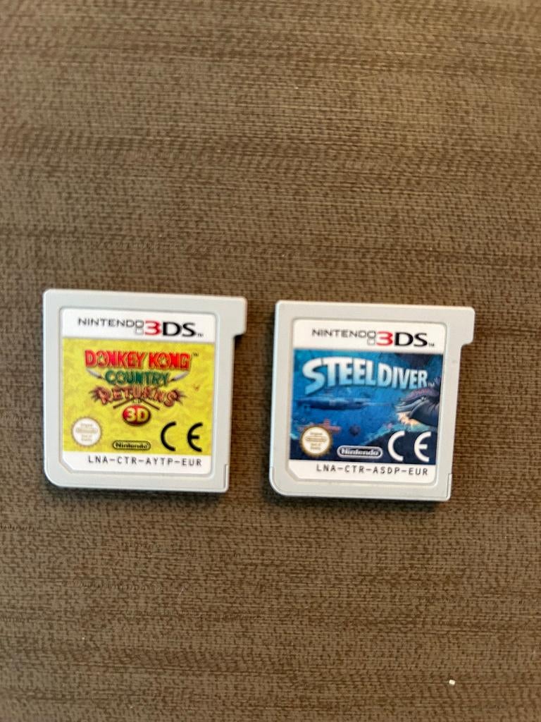 Nintendo 3DS games: Steel Diver & Donkey Kong Country Return, Avontuur en Actie, 1 speler, Ophalen of Verzenden, Zo goed als nieuw
