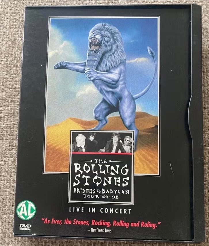 DVD The Rolling Stones Bridges of Babylon tour 97-98., Alle leeftijden, Ophalen of Verzenden, Zo goed als nieuw, Muziek en Concerten